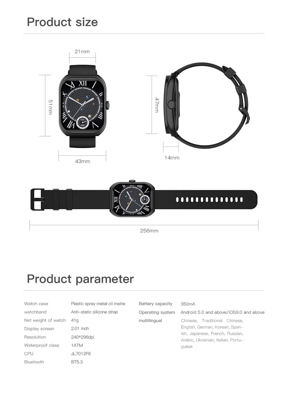 2026 New Bluetooth Call Smart Watch Women Customisable Dials Waterproof Sports Fitness Tracker Fashion Ladies' Smartwatch+Box