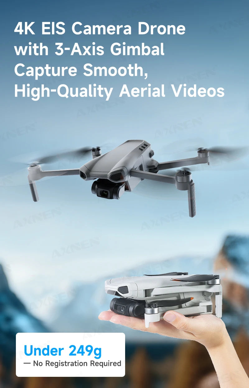 XINLIN XiL 017 4K Camera Drone with 3-Axis Gimbal, 249g Foldable Quadcopter, 10KM HD Transmission, 35min Flight,GPS Smart Follow