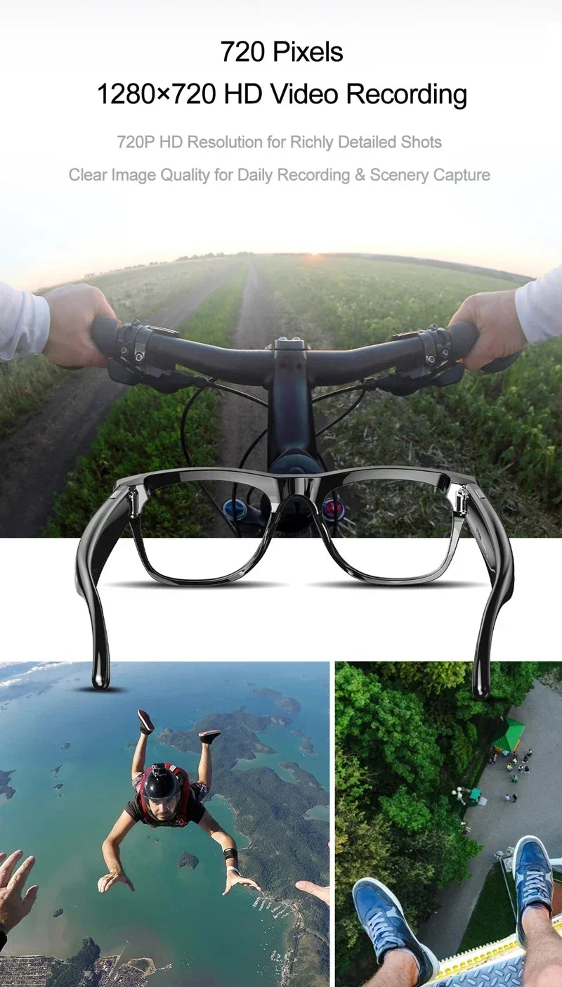 Lenovo 8K HD AI Smart Photochromic Glasses 4K Multifunctional Camera Bluetooth Call Voice Assistant Music Player Translate