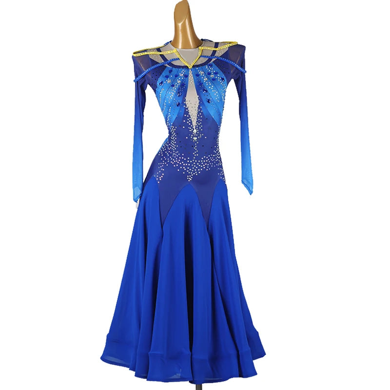 Girls Costume 2026 Modern Dance Suit Waltz Luxurious Women's Evening Dress Urban Stage Performance Outfit Ballroom Practice Wear