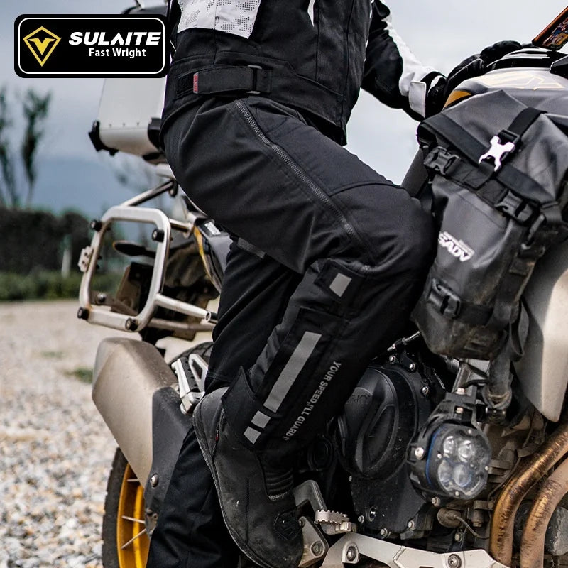 Motorcycle Riding Pants Quick Take Off Waterproof Windproof Thermal Protective Pants For Men And Women Winter Warm Racing Pants