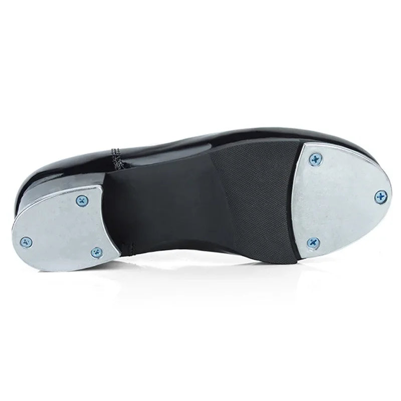PU Leather Slip On Tap Dance Shoes for Women and Men