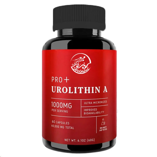 Urolithin A Capsules -1000 mg, 60 capsules for advanced cellular health and vitality, healthy aging, 60000 mg ultrafine powder