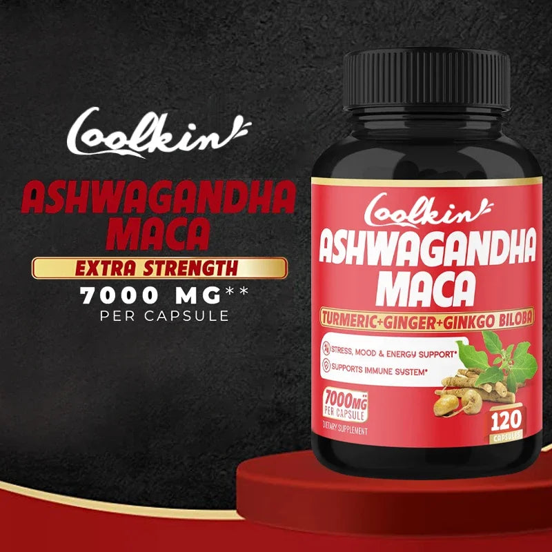 Ashwagandha and Maca Supplements - Male Supplements, Stamina & endurance, Supports Reproductive Health