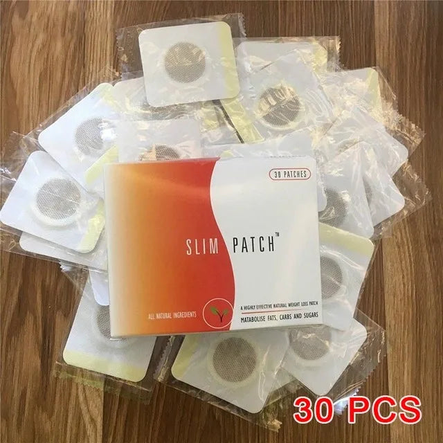 Fat Burning Patch Belly Stickers Chinese Medicine Slimming Products Body Belly Detox Lose Weight Navel 10/30pcs Patch+30pcs ball