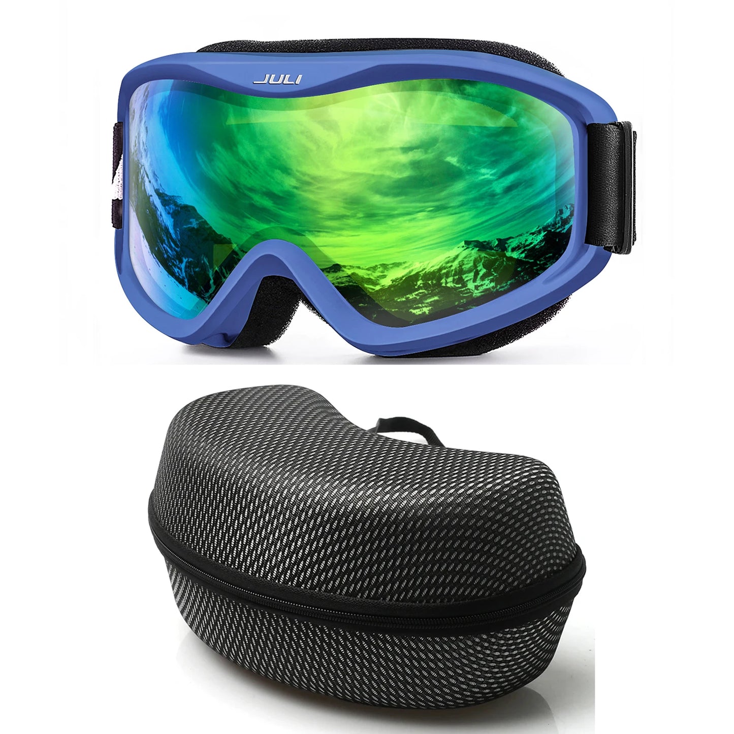 MAXJULI Professional Ski Goggles Double Layer Anti-Fog UV400 Lens Snowboarding Snow Winter Sports Goggles for Men Women BBS