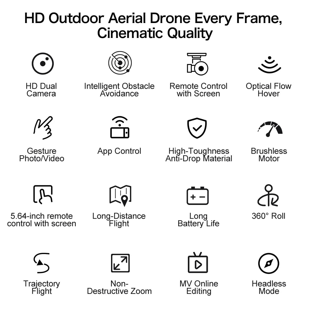 Original GT50 Drone Dual Camera 5G 8K Aerial Aircraft Obstacle Avoidance UAV Fixed GPS Remote Control  Foldable Quadcopter Gifts