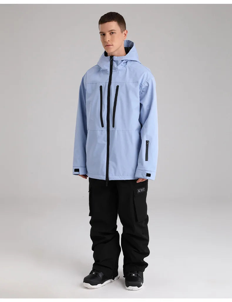 SEARIPE Winter Men Women Hooded Ski Jacket Waterproof Breathable Warm Snowboarding Coats Male And Female Outdoor Skiing Tops