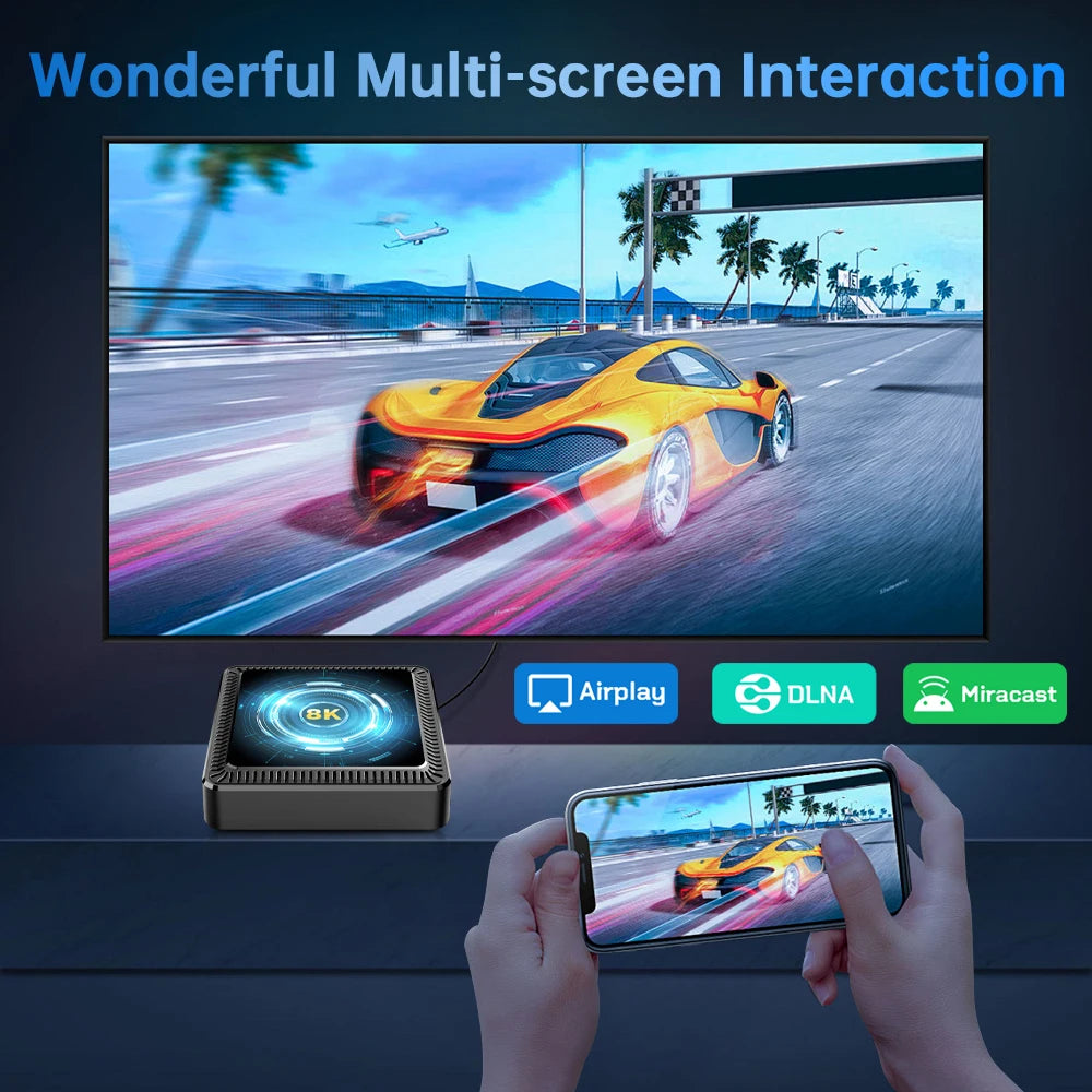 Q19 Smart TV Box Android 16 Allwinner H618 8GB 128GB 256GB Media Player Google Assistant BT6.0 Wifi 5G 8K Very Fast Set Top Box