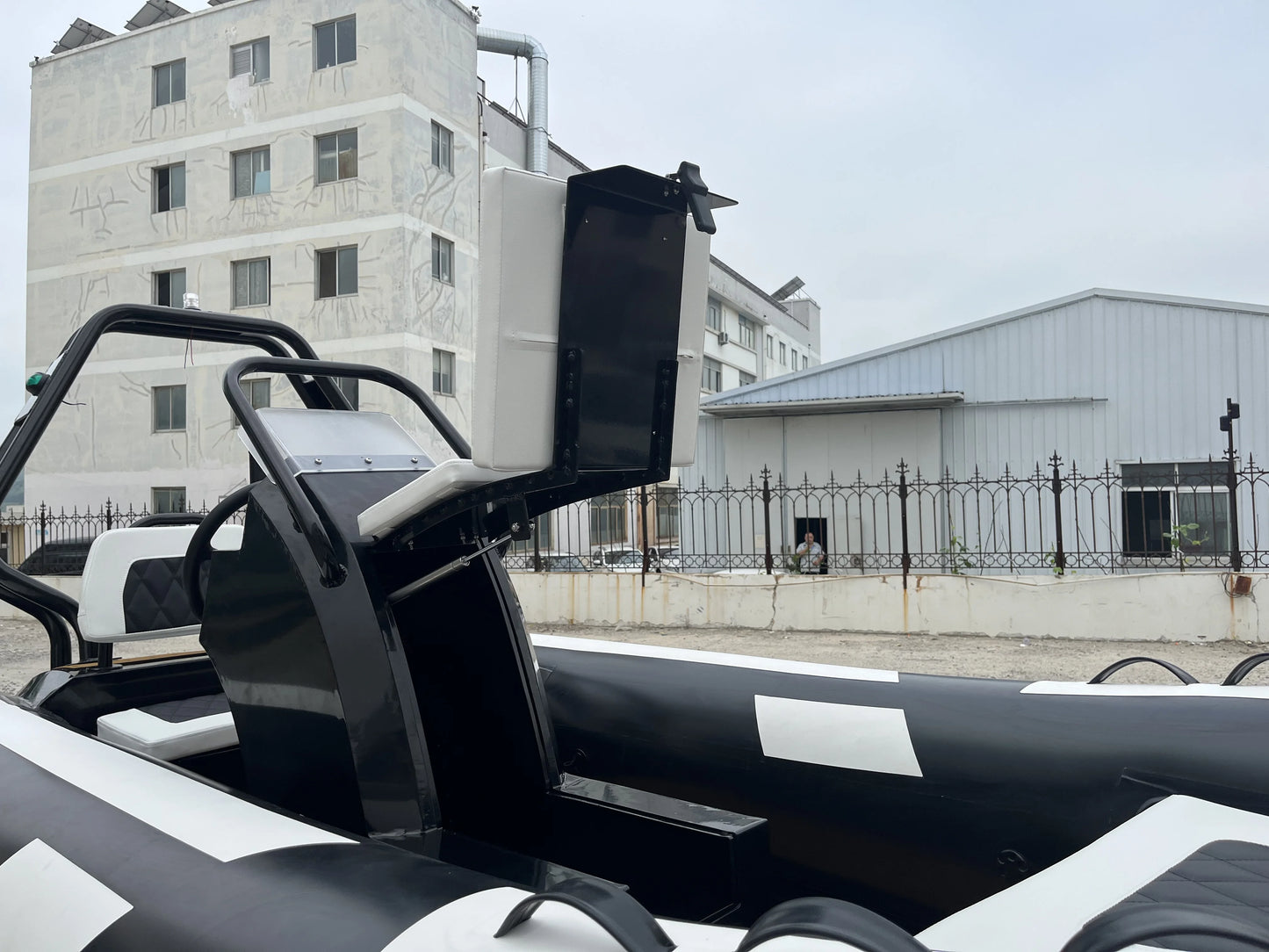 RIB Boats 11.8ft 3.6m PVC Fiberglass RIB Inflatable Boat Heavy Duty Fishing Motor Rowing Outdoor Water Sports Vessel