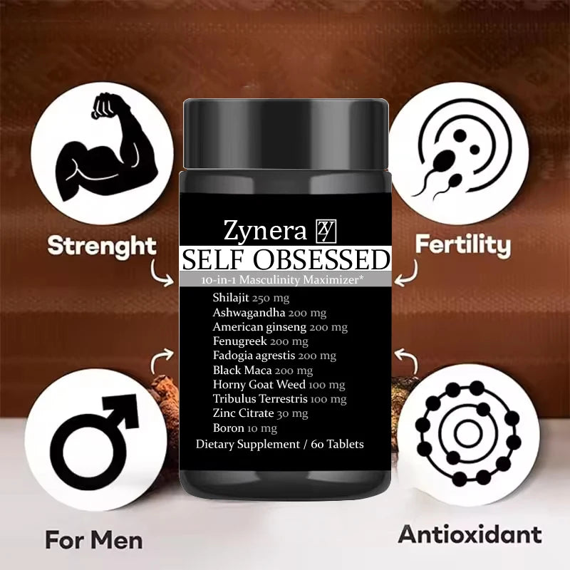Original Ashwagandha Shilajit Maca Tablet Pen-is Supplement , Immunity Capsules for Men