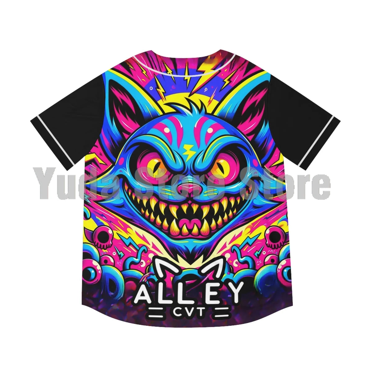 Alley Cvt Merch Baseball Jersey Men/Women Casual Thin button Baseball uniform Oil Slick Custom Jersey