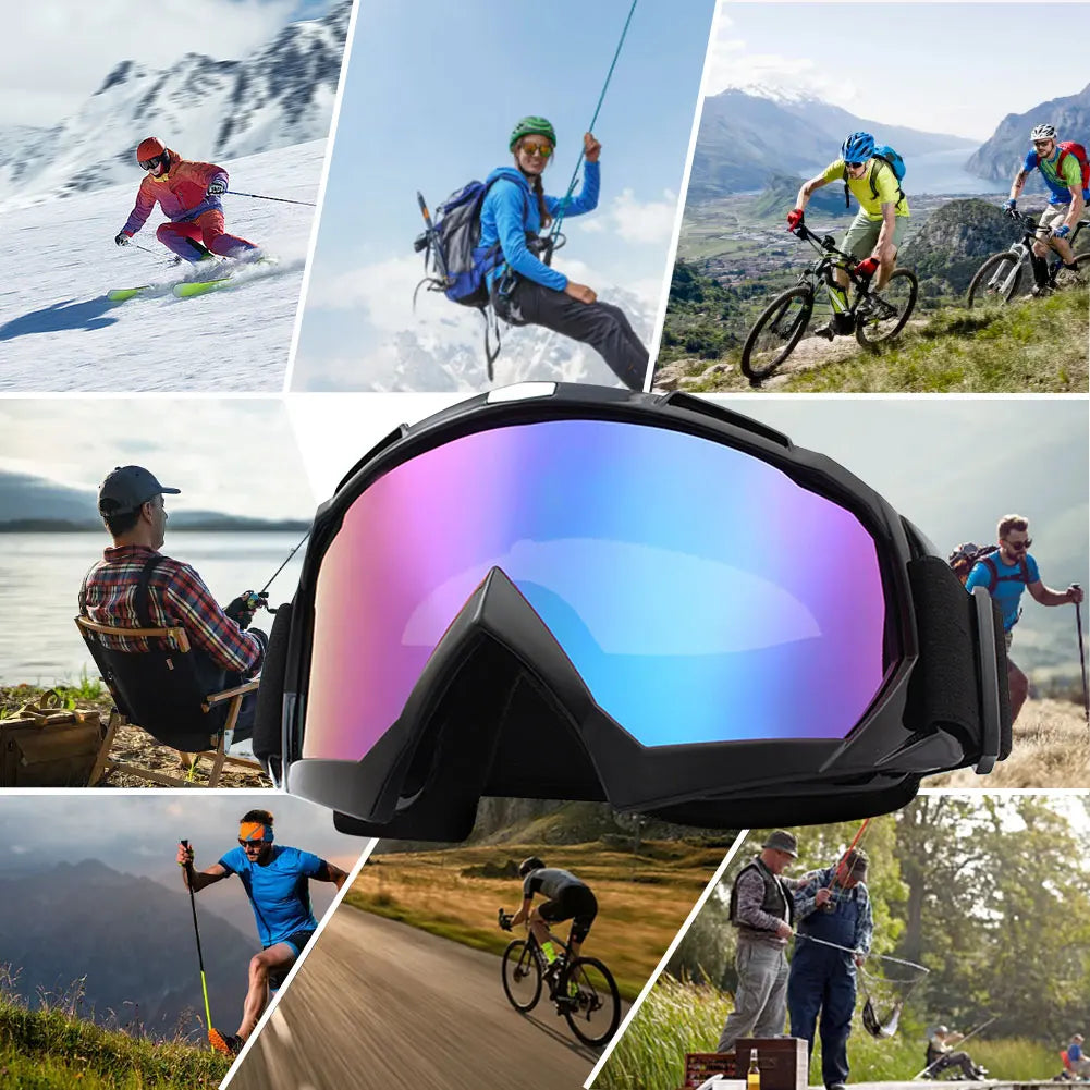 Skiing Goggles Anti-Collision Anti-Glare Lens Sport Eyewear Winter Sport Accessories Cycling Eyewear UV Protection Sunglasses