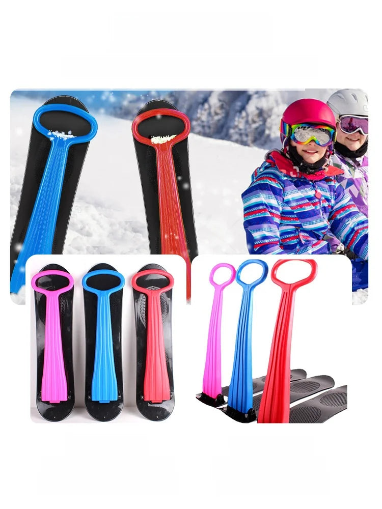 Thiened Staable Snowboard for Children And Adults Multi-color Snow Sled Ski Board Outdoor Cam Travel Gear Free Sle