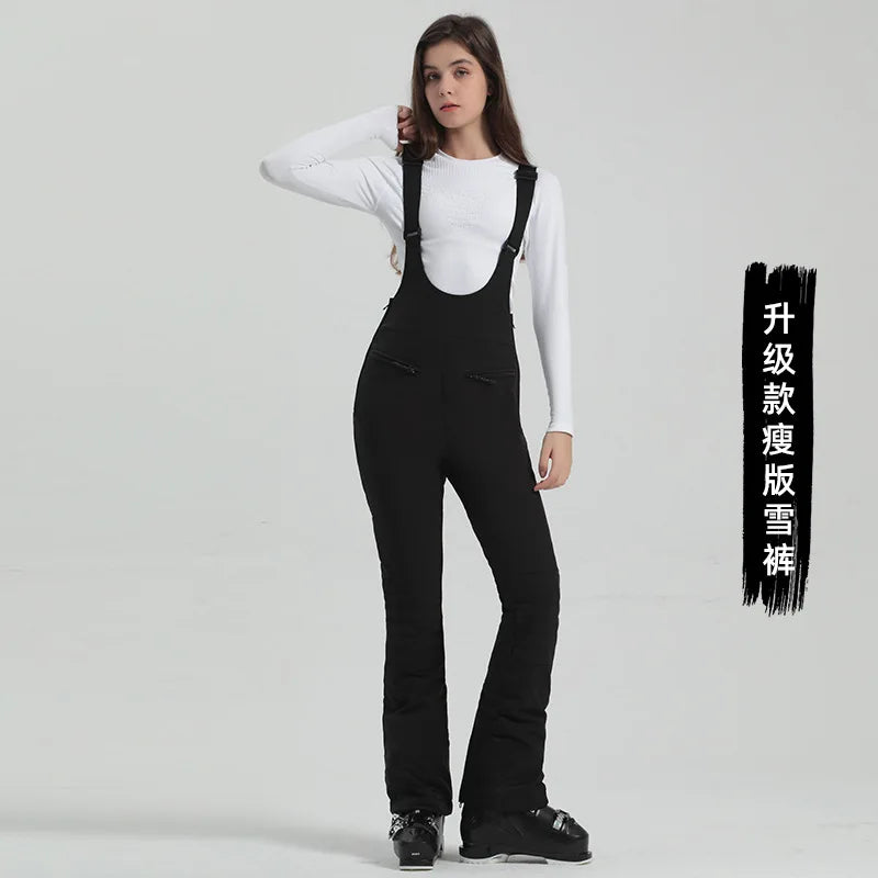 GSOU SNOW Women's Skiing Pants Warm Outdoor Sport Working Clothes Waterproof Snow Elasticity Trousers Winter Snow Snowboard Pant
