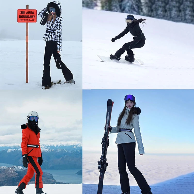Snowboard Jackets 2025 Mountain Winter Hooded Woman Snow Jackets Outdoor Skiing Jacket Sports Outerwear Windproof Warm Tracksuit