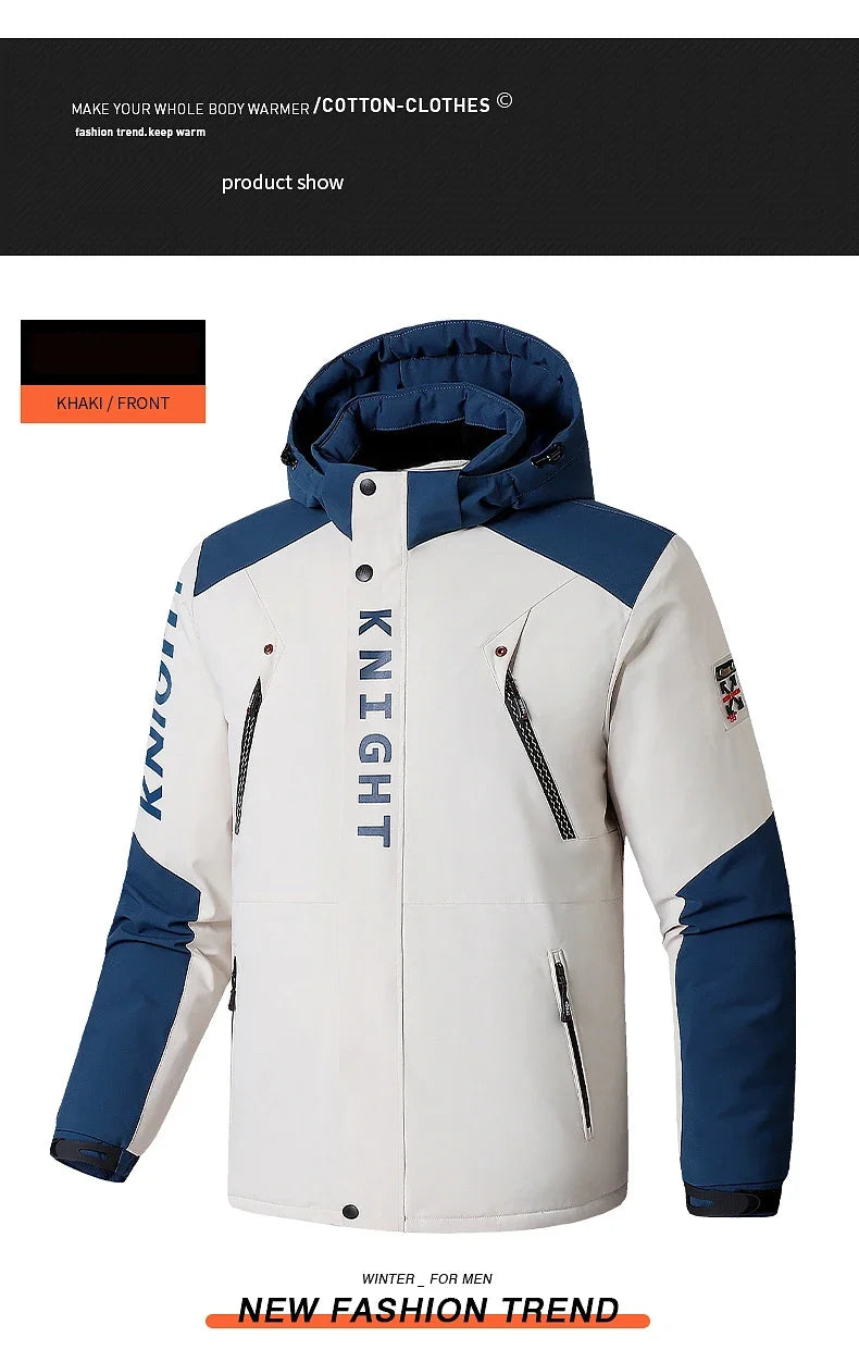 Winter Ski Suit Men Snow Parkas Super Warm Windproof Outdoor Sports Skiing Fleece Jackets and Pants Male Snowboard Wear Overalls