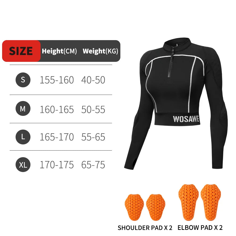 WOSAWE Women Motorcycle Jacket Summer Motorcycle Pants CE Approved Full Body Armor Protection Moto Racing Clothing