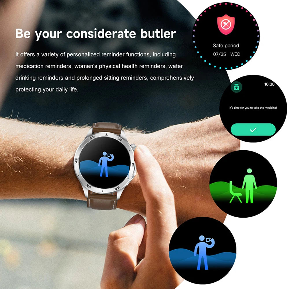2025 New OPPO X2 Smart Watch Men's GPS Sports IP68 Waterproof Compass Heart Rate Blood Oxygen Bluetooth Call Smartwatches IOS