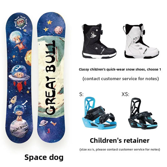 Children's Snowboard Set Baby Snowboard Boys and Girls Snowboard New Ski Equipment