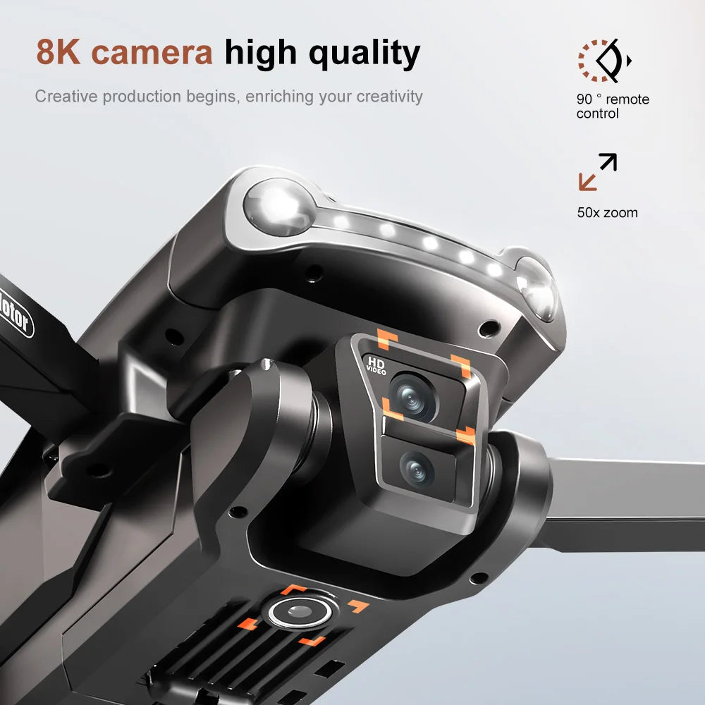 Original V198MAX GPS Return Drone 5G 8K HD Dual Camera Dron Remote With Screen Laser Obstacle Avoidance Drone RC Toys Gifts FPV