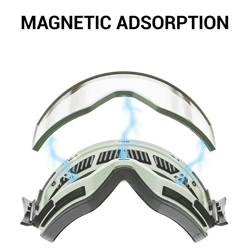 KAPVOE Outdoor Photochromic Ski Goggles Winter Snow Sports for Unisex Snow Glasses UV400 Anti-fog Magnetic Snowboard Glasses
