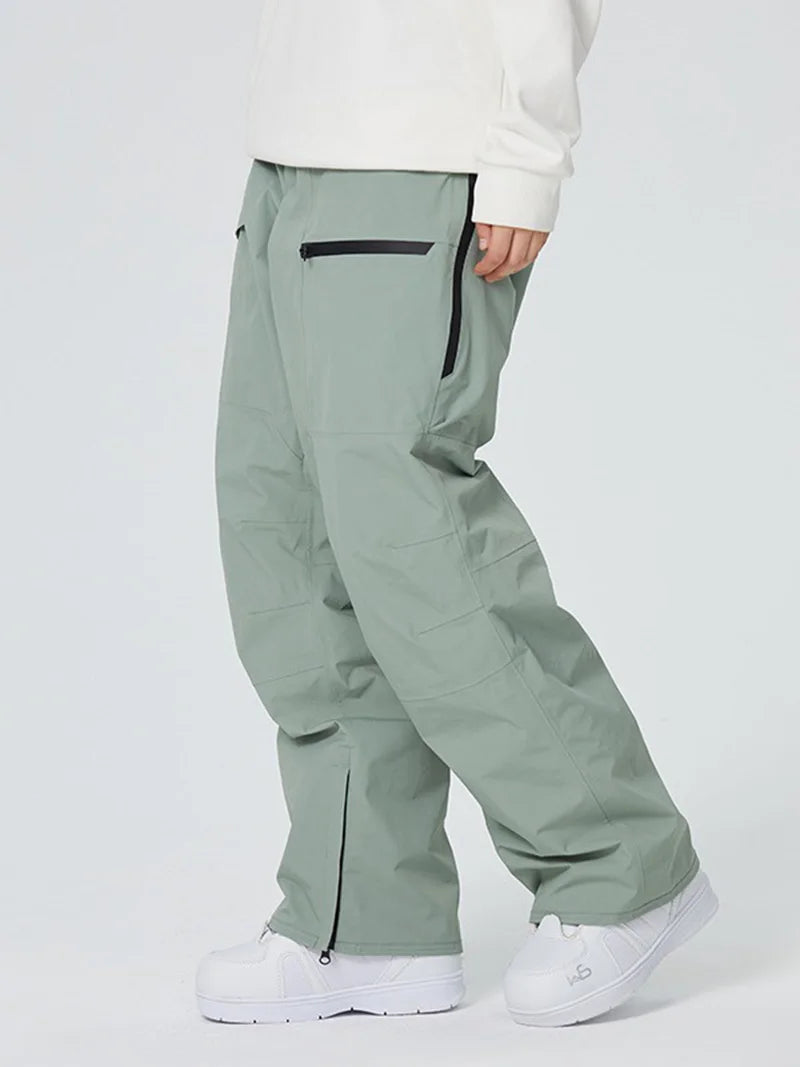 SEARIPE Premium Full-Tape Seam Ski Pants for Men & Women - Waterproof Windproof Insulated Snowboard Pants with Thermal Lining