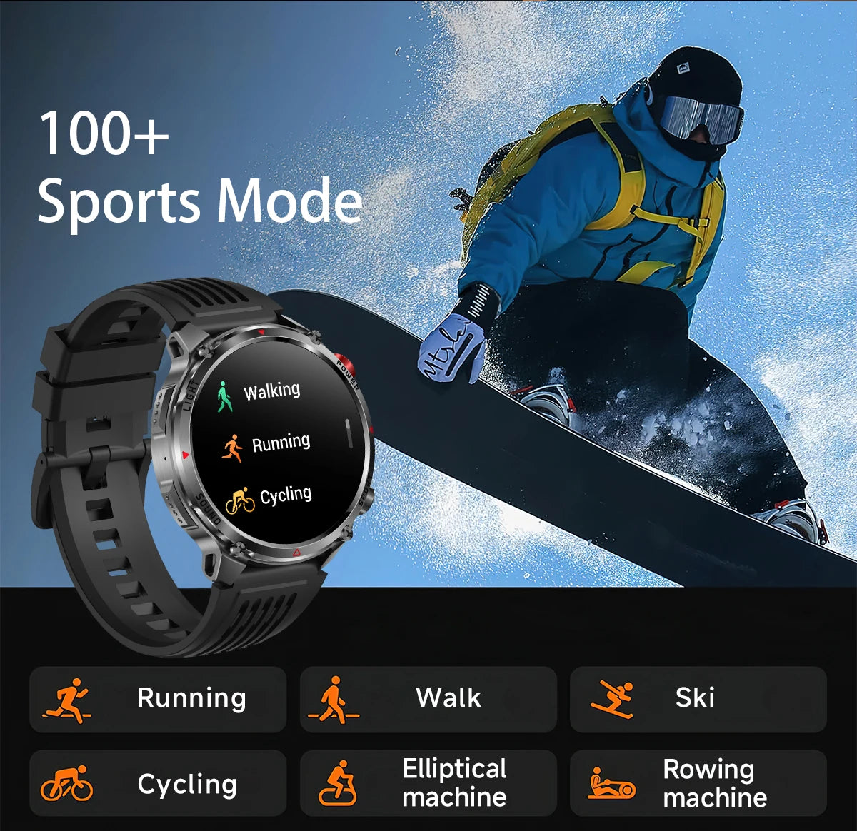 New T-Rex3 Ultra 1100mAh Battery Smart Watch GPS Track Compass IP69K Waterproof Sports tracker Outdoors Military Smartwatches