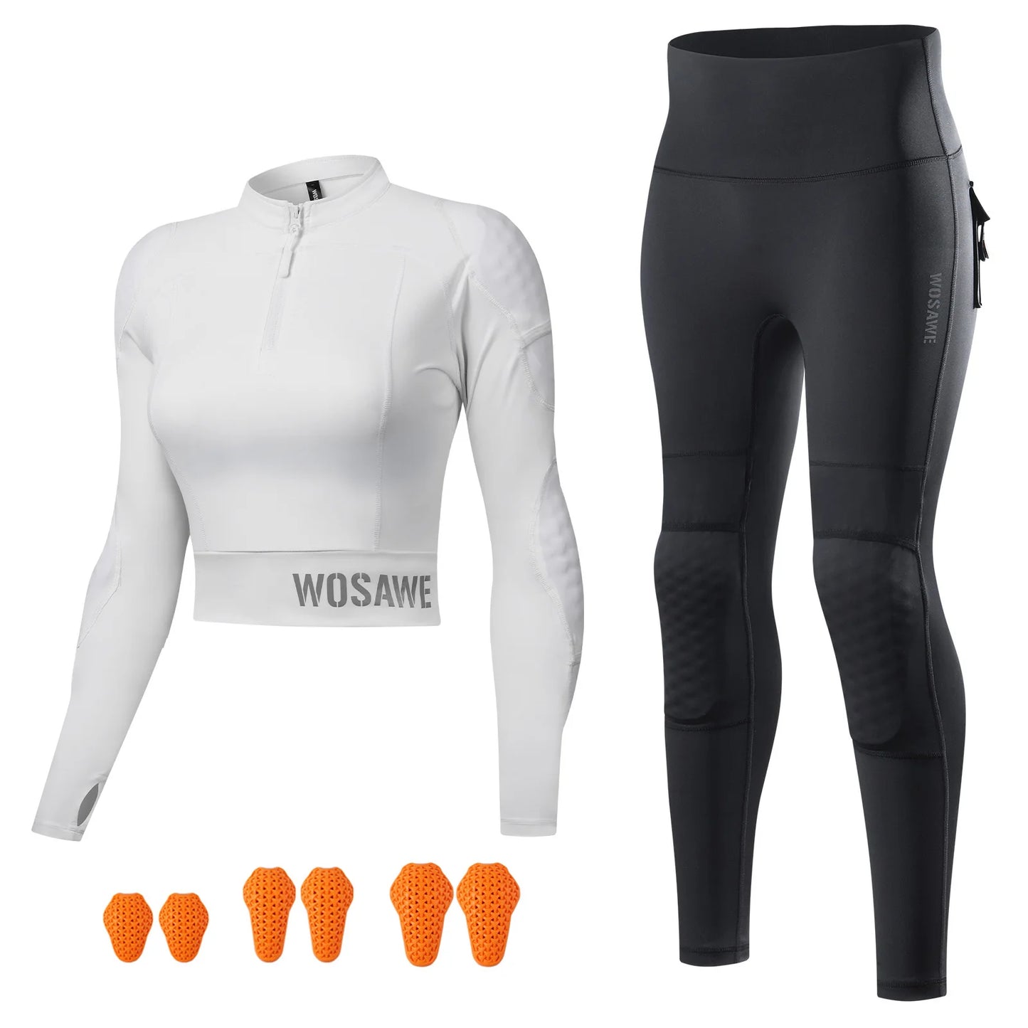 WOSAWE Women Motorcycle Jacket Summer Motorcycle Pants CE Approved Full Body Armor Protection Moto Racing Clothing