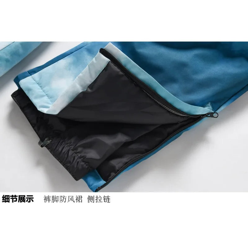 Windproof Outdoor Sport Trousers for Men and Women, Alpine Overalls, Waterproof Ski Pants, Warm Overalls, Big Ski Pants, Mountai