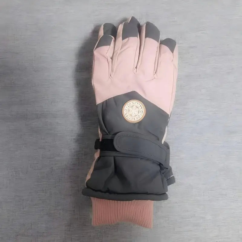 Winter ski gloves for men and women waterproof windproof warmth thickened anti-slip touch screen riding driving gloves