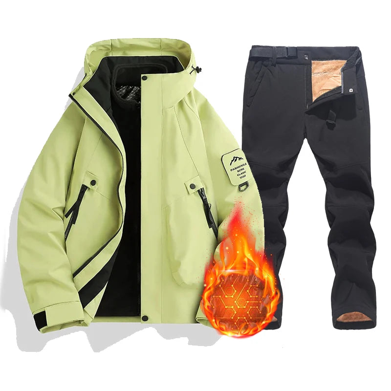 New Women's Ski Suit Brands Windproof Waterproof Thicken Warm Snow Coat Winter Skiing And Snowboarding Jacket and Pants Set