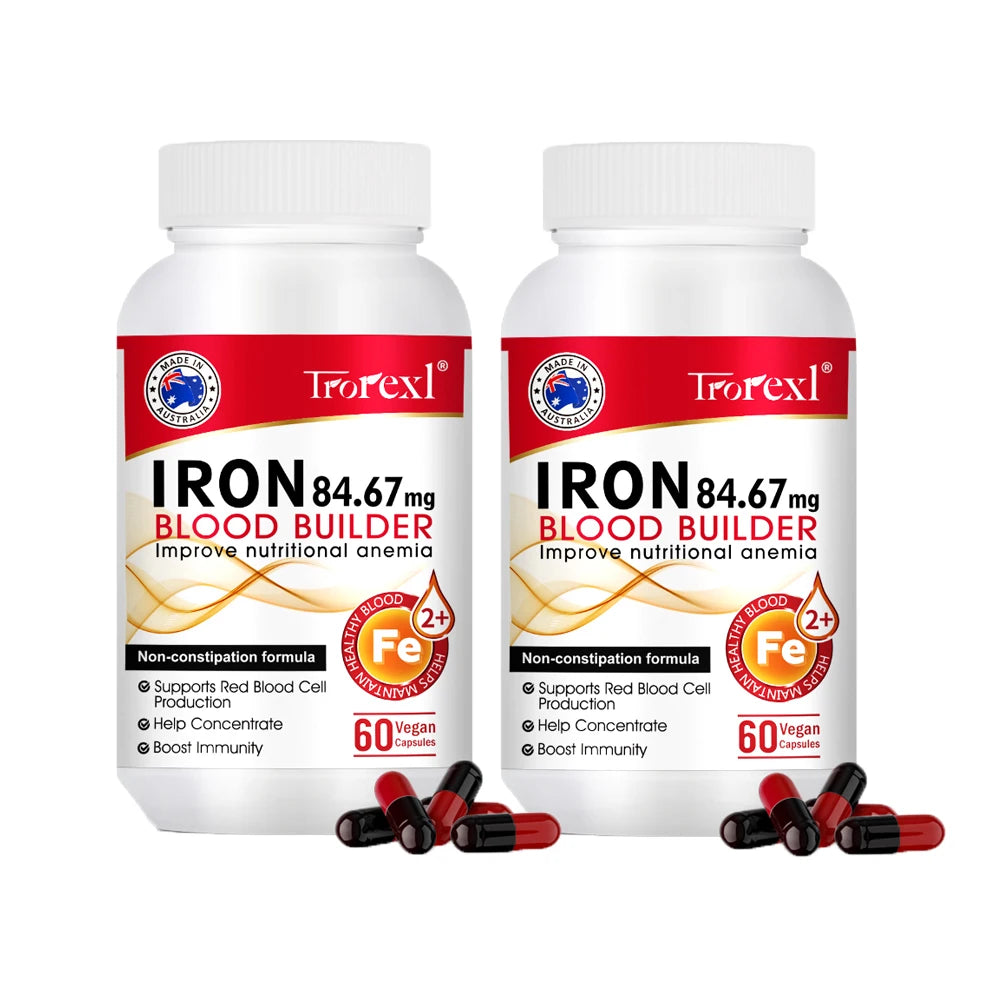 Iron Blood Builder Supplement for Women Nutritional Anemia, Iron Levels, Enhance Immunity Pills for Women Boosting Hemoglobin