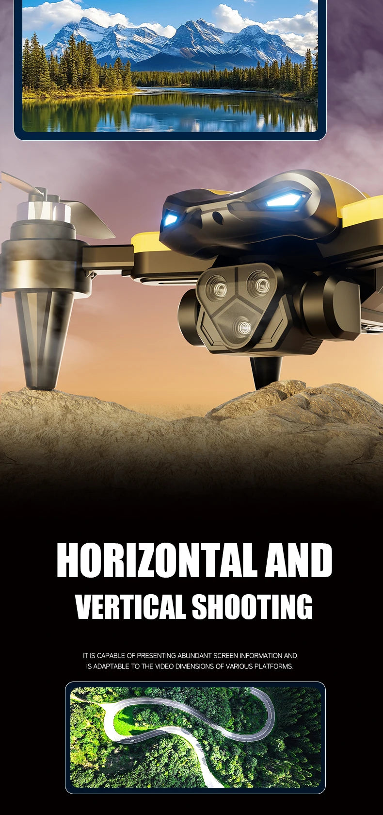 New M5 Drone Professional 8K Dual Camera 360° Obstacle Avoidance 5G Optical Flow Positioning Brushless RC Drone Quadcopter Gifts