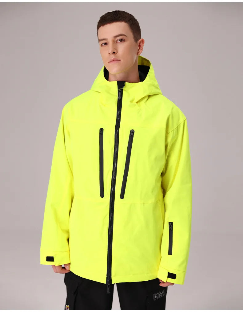 SEARIPE Winter Men Women Hooded Ski Jacket Waterproof Breathable Warm Snowboarding Coats Male And Female Outdoor Skiing Tops