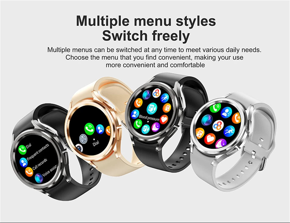 New Smartwatch Men GPS NFC Health Monitoring Heart Rate Blood Oxygen AI Voice Assistant Bluetooth Call Smart Watch 6 Classics
