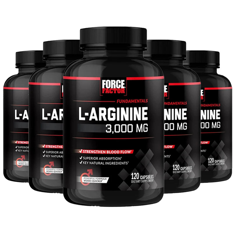 L-Arginine 3000MG - Helps Strengthen Muscles, Promote Blood Flow and Nutrient Delivery, and Improve Athletic Performance