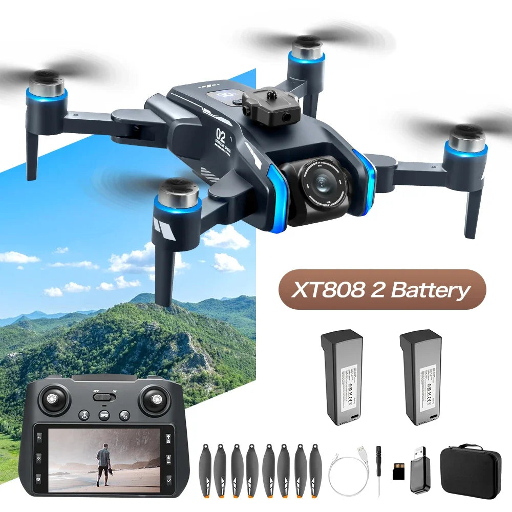 2025 NEW XT808 RC Screen Control Drone GPS 8K Professional Aerial Photography Camera Obstacle Avoidance Brushless Quadcopter Toy