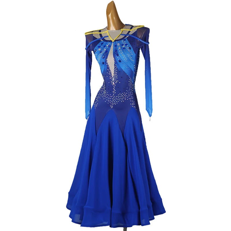 Girls Costume 2026 Modern Dance Suit Waltz Luxurious Women's Evening Dress Urban Stage Performance Outfit Ballroom Practice Wear