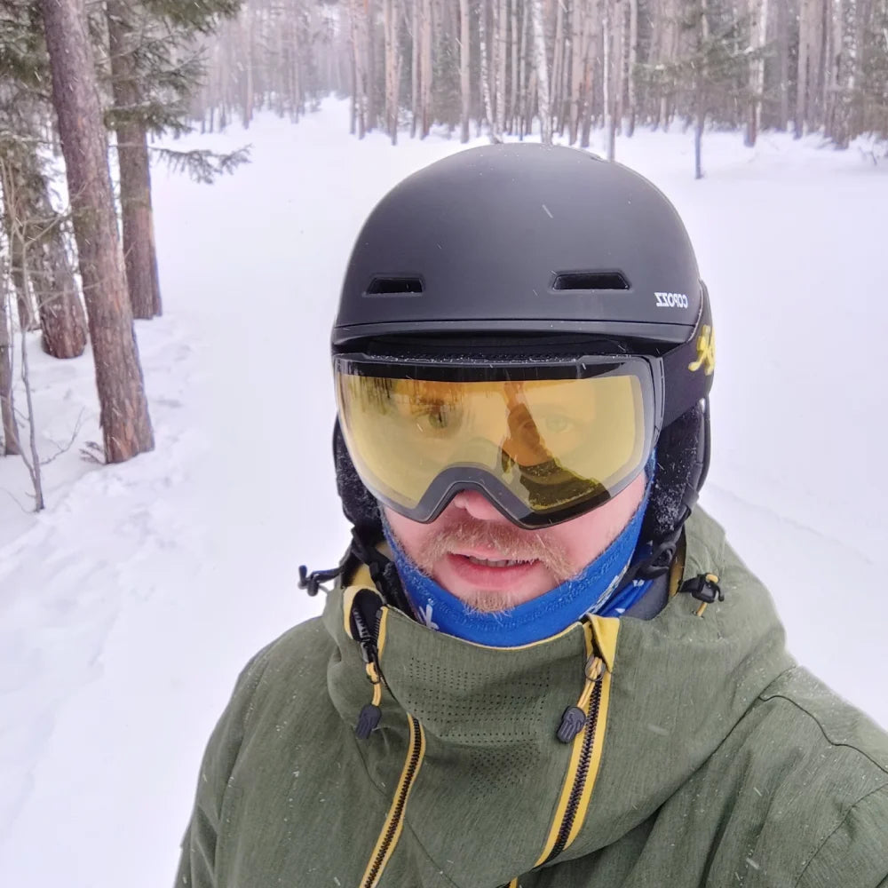 COPOZZ Ski Helmet Half-covered Anti-impact Skiing Helmet For Adult Men Women Ski Skateboard Snowboard Safety Helmet Female Male