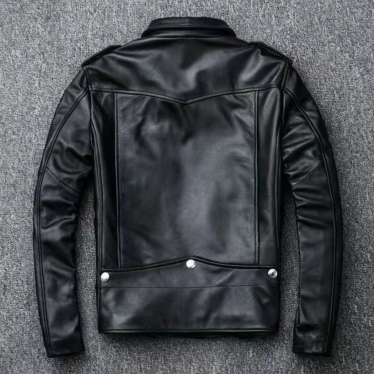 Men's PU Motorcycle Leather Jacket Thickened Autumn New Style Casual Versatile Slim Fit Large Size Men's Leather Jacket