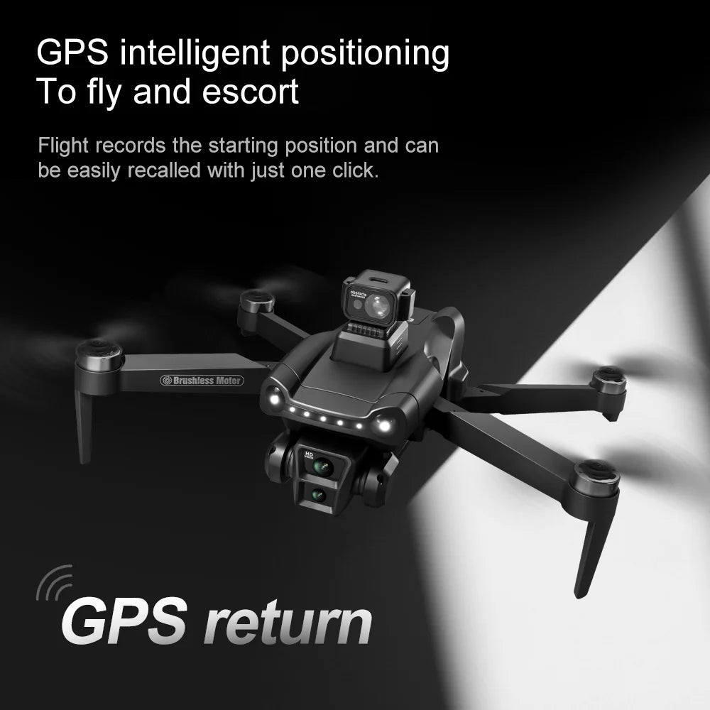 Original V198MAX GPS Drone 8K Professional Camera Aerial FPV Brush Laser Obstacle with Large Screen Remote Control Folding Dron