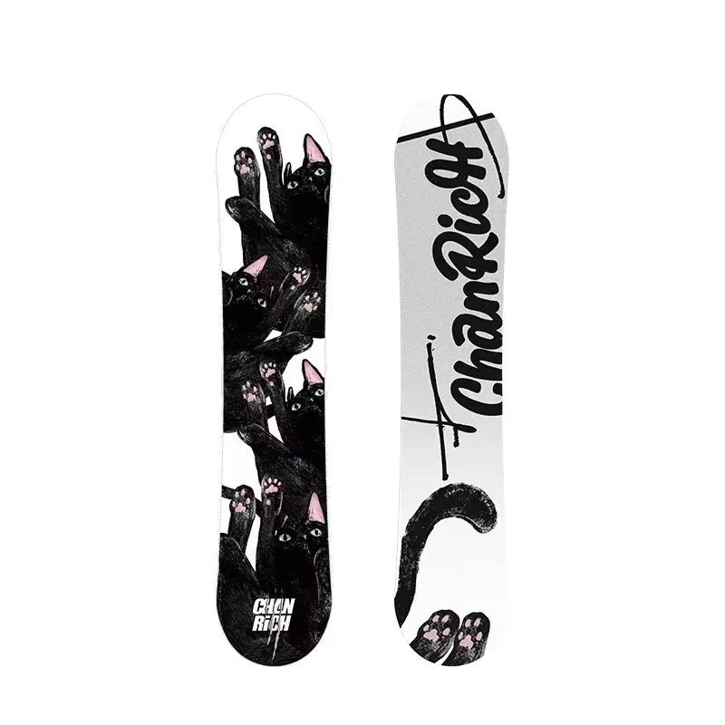 Children's All-Mountain Snowboard 80-120cm, Light Poplar Core Twin Symmetric for Beginner/Advanced Kids & Boys Girls