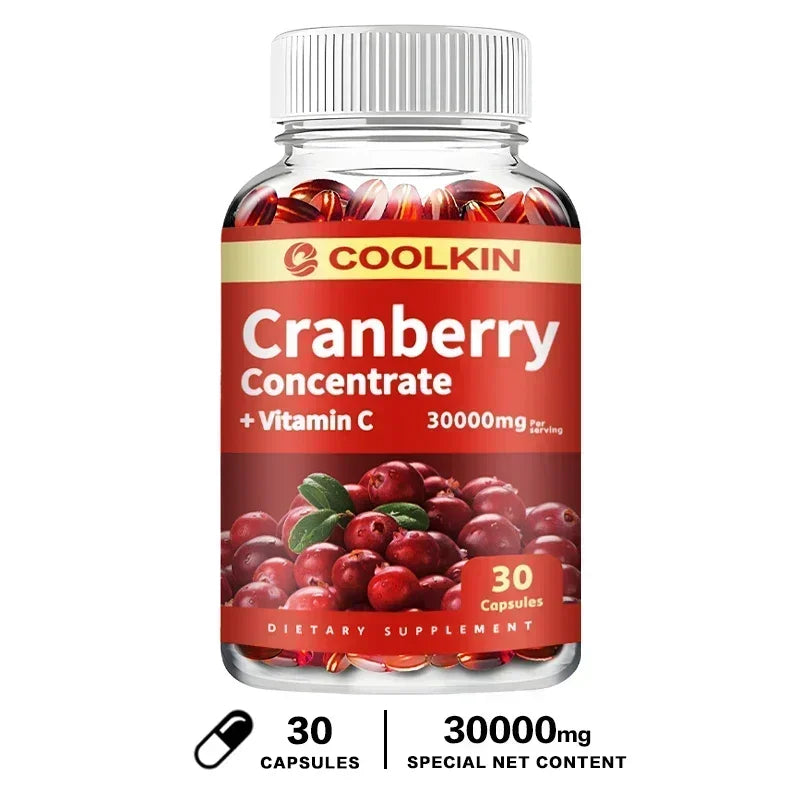 Cranberry - Urinary Tract UT Cleanse & Bladder Health, Gut Health, Immunity - with Vitamin C