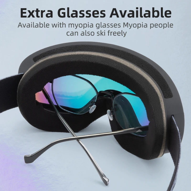 ROCKBROS Skiing Snowboarding Eyewear Goggles for Adult / Child Windproof Anti-fog Snow Ski Glasses Winter Sports Accessories