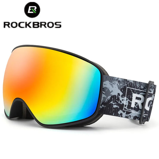 ROCKBROS Skiing Snowboarding Eyewear Goggles for Adult / Child Windproof Anti-fog Snow Ski Glasses Winter Sports Accessories