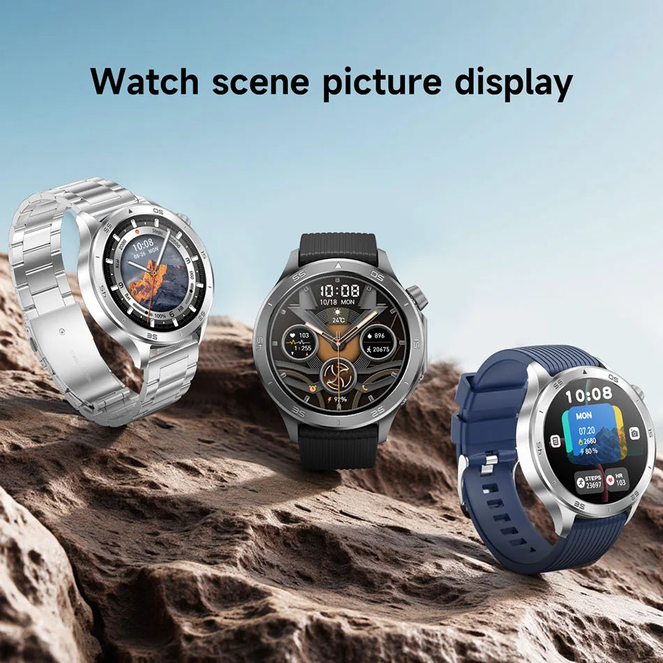 2025 New OPPO X2 Smart Watch Men's GPS Sports IP68 Waterproof Compass Heart Rate Blood Oxygen Bluetooth Call Smartwatches IOS