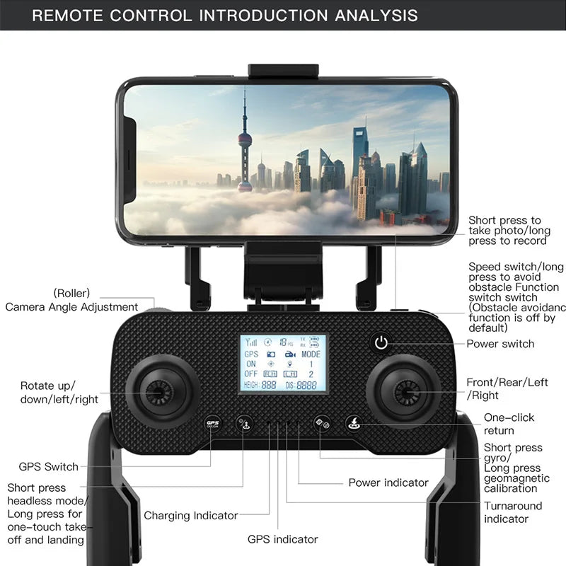L200 PRO MAX Drone GPS 8K Professional 2-Axis PTZ HD Dual Camera 5G WIFI FPV 360° Laser Obstacle Avoidance Brushless Motor Dron