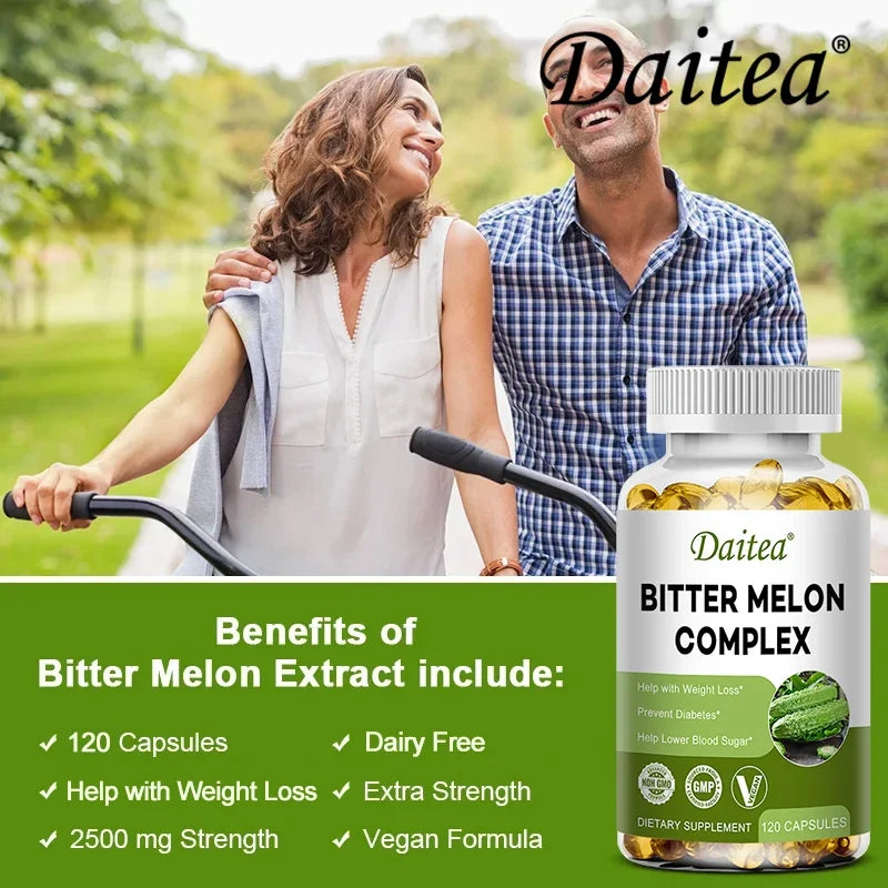 Natural bitter melon extract capsules help lower blood sugar, prevent heatstroke, and supplement daily multivitamins to burn fat