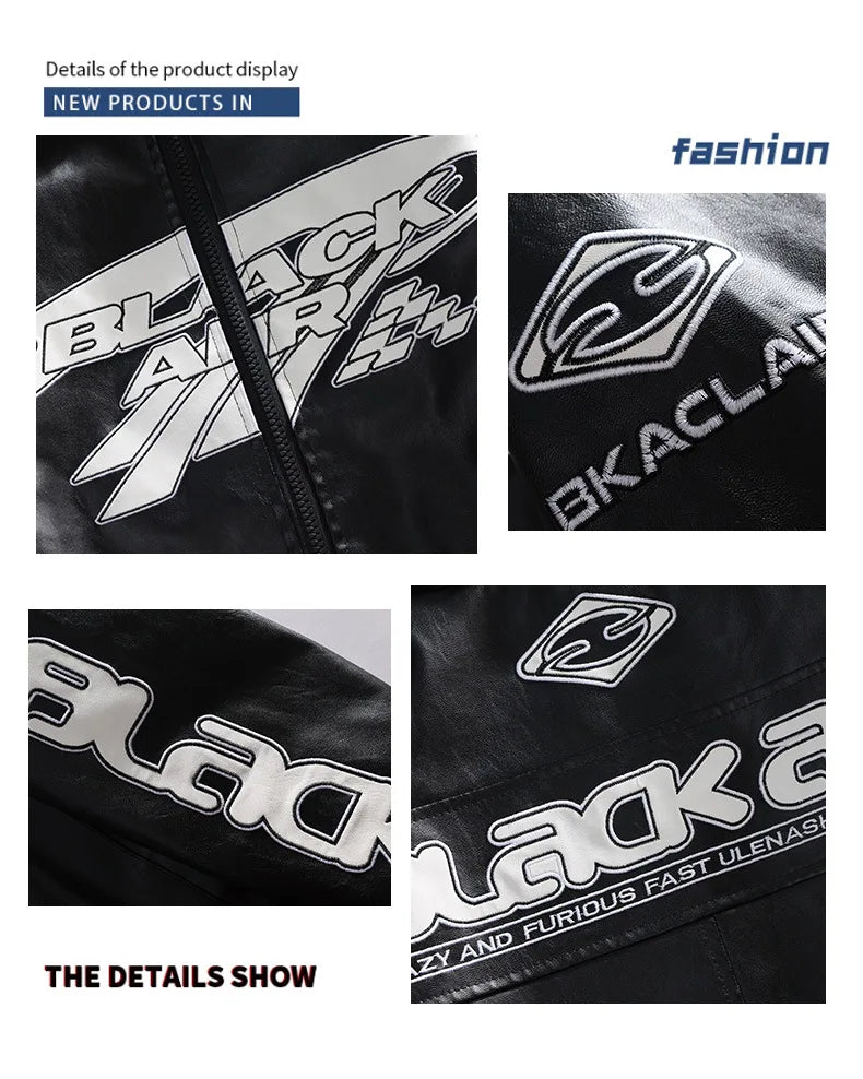 Men's 2026 Spring/Summer Men's Leather Jacket Coat New Trend Brand Motorcycle Suit High-Quality PU Coat Asian Sizes
